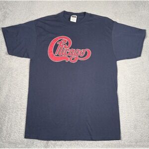 Vintage Chicago '96 Tour Cities T-Shirt Adult XL Navy Blue